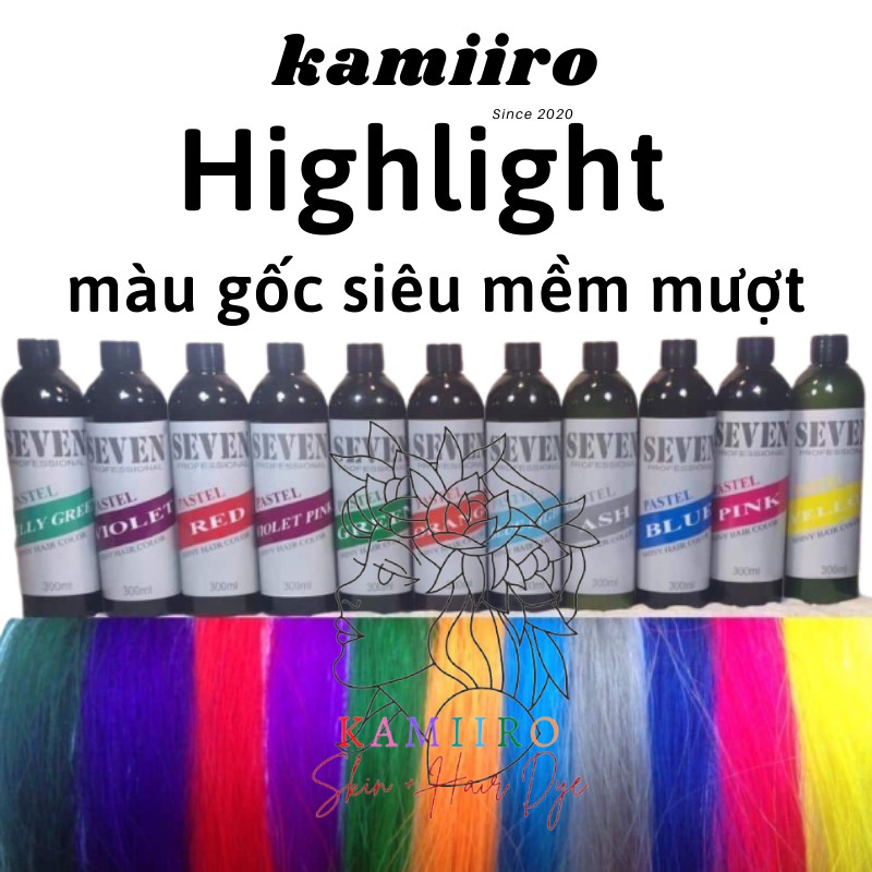 [ASH] THUỐC NHUỘM TÓC THỰC VẬT THẾ HỆ MỚI NHUỘM HIGHLIGHT NHUỘM HIDDEN CHUẨN XINH KAMIIRO