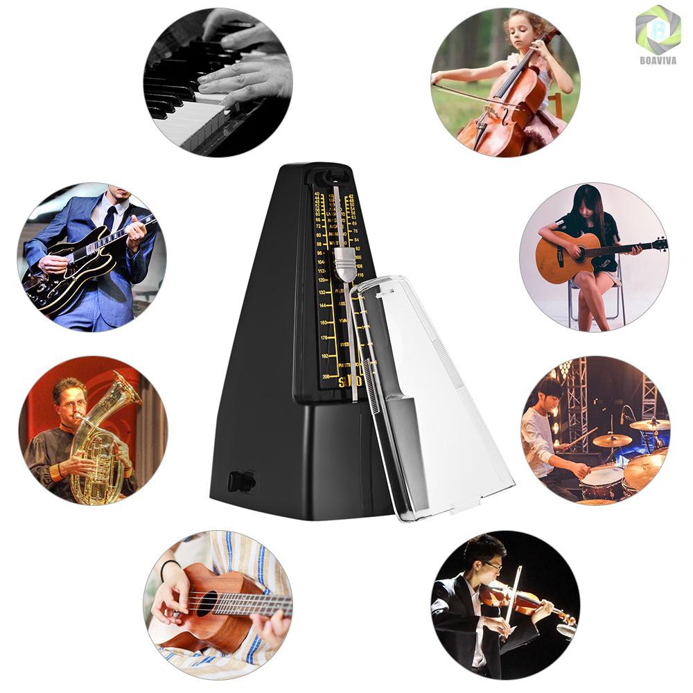 Máy Đếm Nhịp Cơ Học Tiêu Chuẩn Bằng Abs Cho Người Mới Bắt Đầu Học Đánh Đàn Guitar Violin Piano Bass