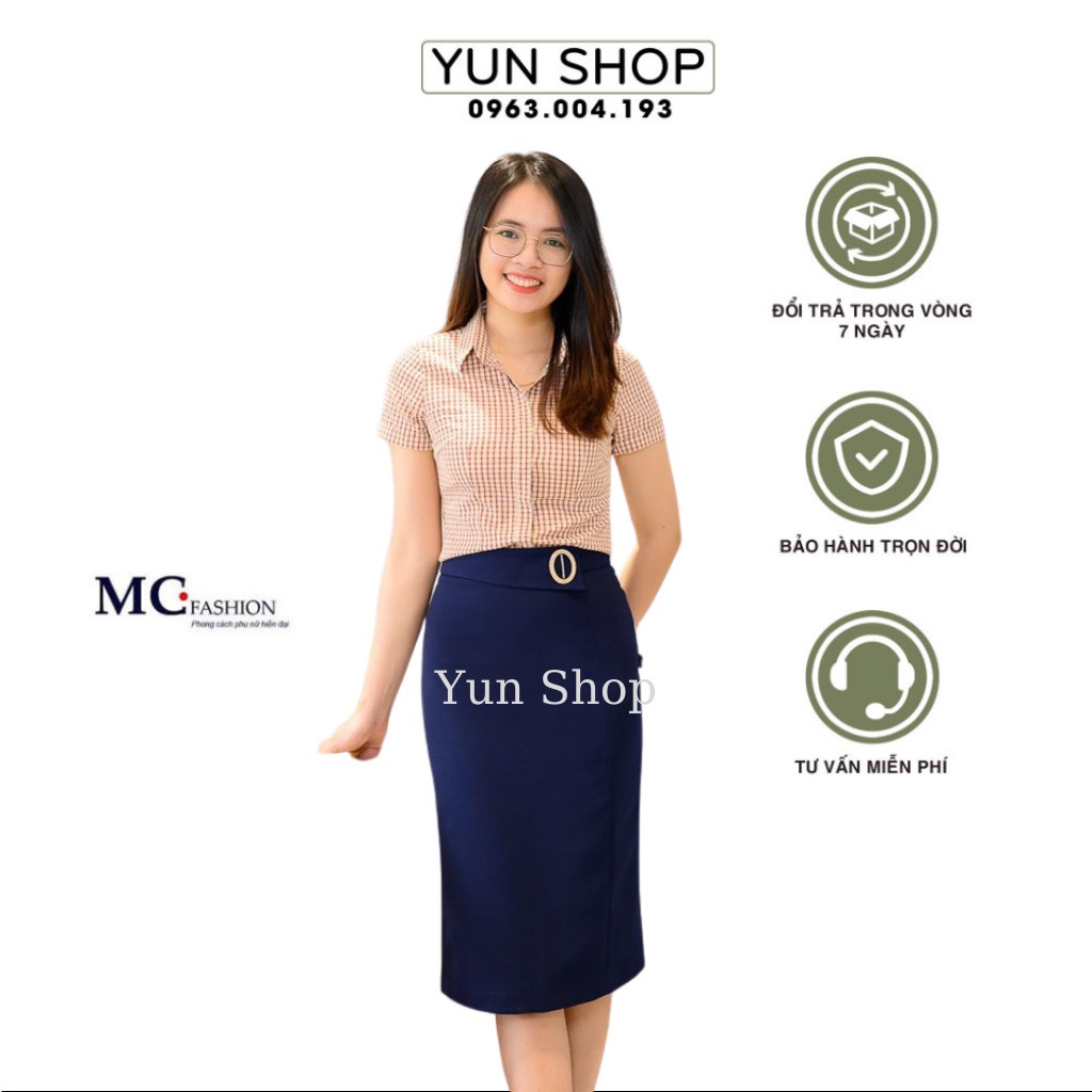Chân Váy Công Sở Nữ,Chân Váy Chữ A Ôm Dáng Đẹp Đủ Size S M L XL Chuẩn Hãng MC Fashion