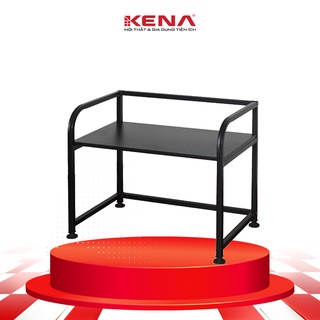 Kệ Để Lò Vi Sóng Mặt Gỗ Khung Sắt Trên Bàn Bếp KENA Kn 112 Tiện Ích Đa Năng