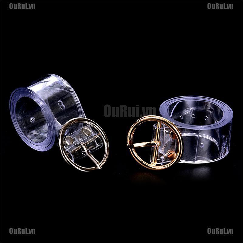 Thắt Lưng Trong Suốt Phối Khóa Trái Tim Xinh Xắn Cho Nữ