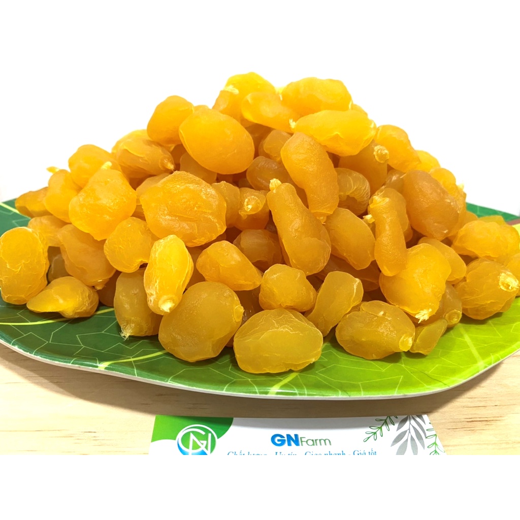 Mứt Đào Vàng Ô Mai Đào Giòn Đà Lạt Chua Ngọt Thơm Ngon - Túi 500g