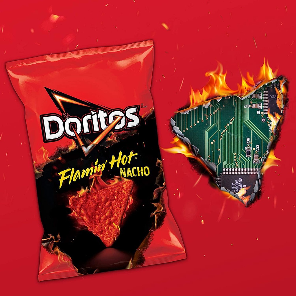 Bánh Snack hiệu Doritos Flamin Hot Nacho 11oz - Hàng nhập USA