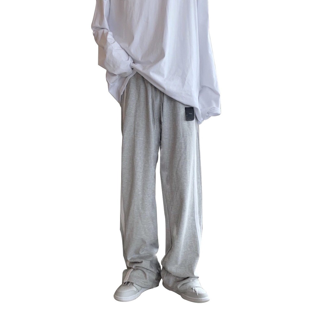 Quần Thun Dài ống rộng 2 sọc ( form unisex) | BigBuy360 - bigbuy360.vn