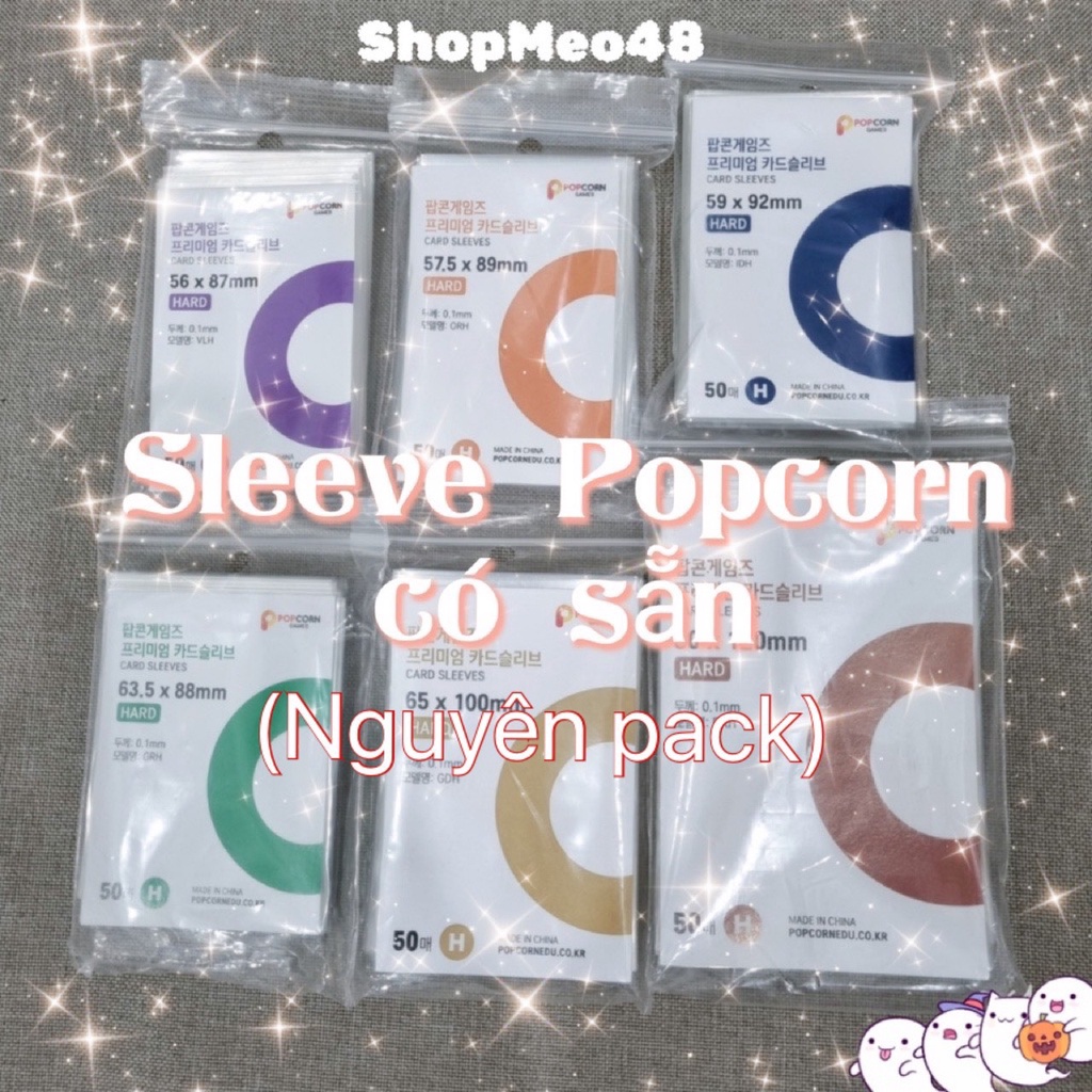Popcorn sleeve bọc card thẻ bài SHOPMEO48