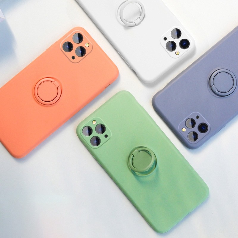 Ốp Lưng Silicon Dẻo Kèm Ring Có Lót Nỉ iP 6 Plus/.../12 Promax - Minh An Saigon [Part 2/2]