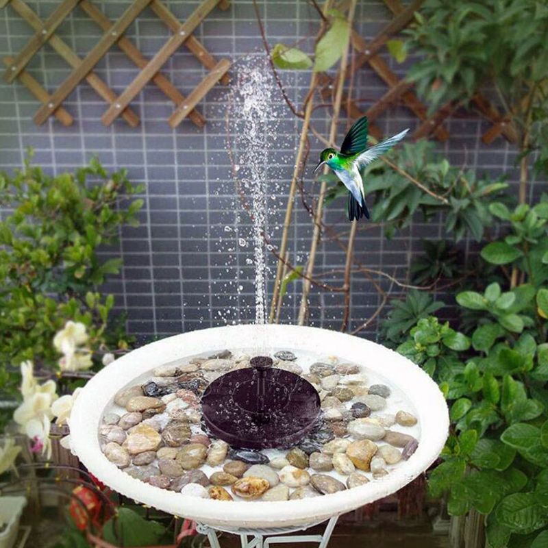 Đài Phun Nước Mini Sử Dụng Năng Lượng Mặt Trời