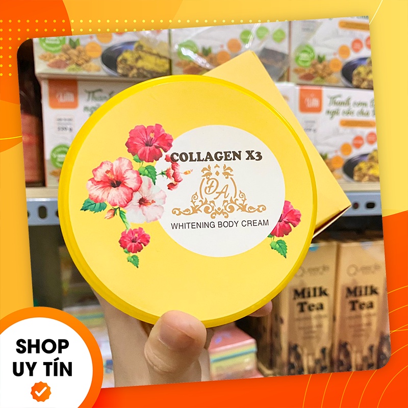 [Chính hãng] Kem body Collagen X3 hủ vàng siêu kích trắng da Mỹ Phẩm Đông Anh - Phiên bản cũ