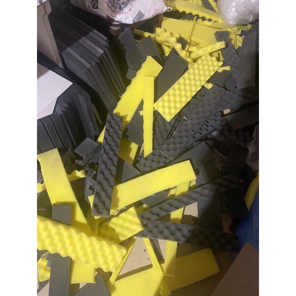 Set 5 Mút tiêu âm hình trứng( hột gà) tiêu âm giảm ồn kích thước 10x50: tiêu âm , nhét thùng loa, chèn hàng