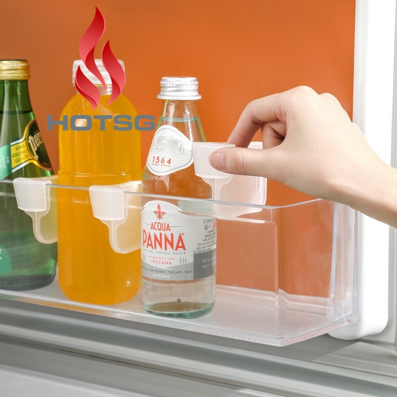 4 Miếng Khay Chia Ngăn Tủ Lạnh Phân Loại Nhỏ Phong Cách Nhật Bản