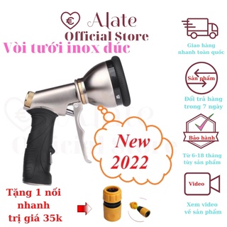 Vòi tưới cây tăng áp Lionking Tonydx đúc nguyên khối bằng inox 8 tia phun theo nhu cầu, bảo hành 12 tháng Alate store