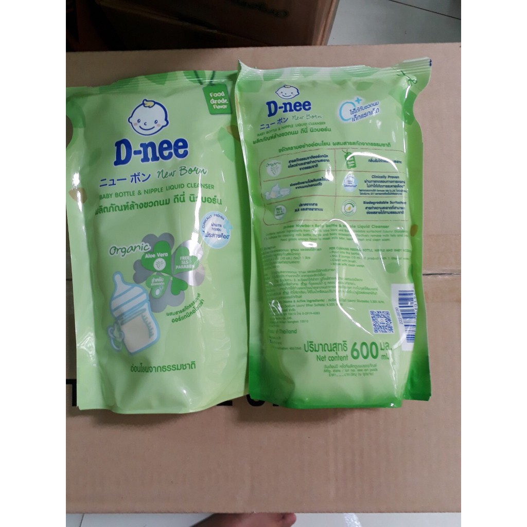 Nước Rửa Bình Sữa Dnee Thái Lan Dạng Túi 600ml