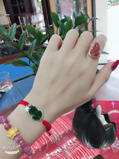 Vòng tết tỳ hưu bọc bạc