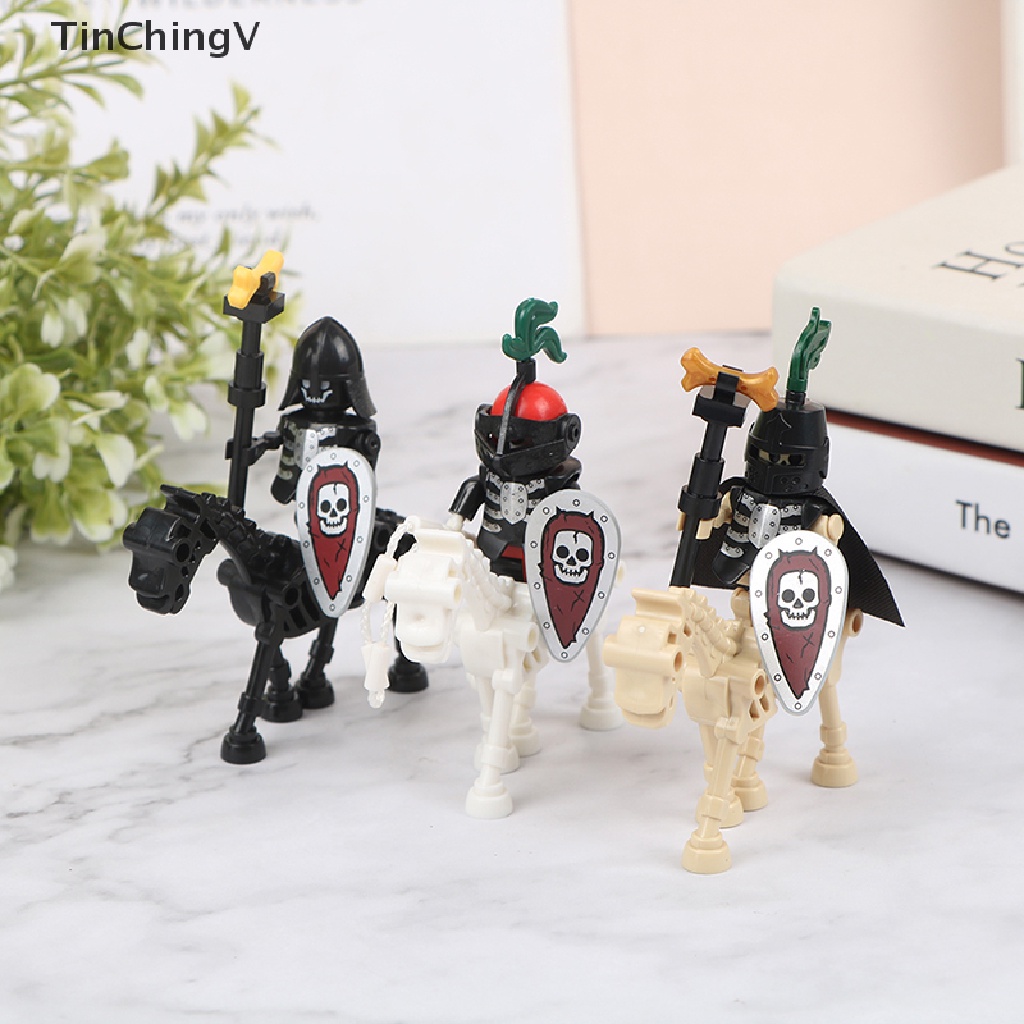 Bộ Đồ Chơi Lắp Ráp Mô Hình Hiệp Sĩ Xương Ngựa Halloween