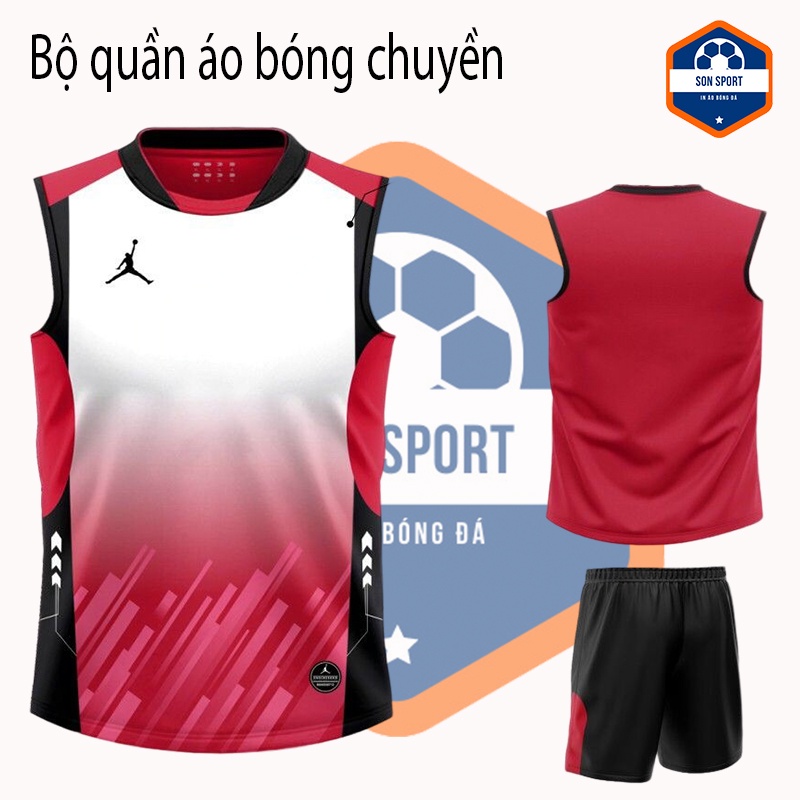 Bộ Quần Áo Thể Thao Bóng Chuyền ba lỗ mát mẻ, thoải mái