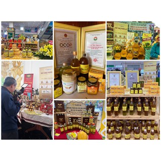 500ml mật ong + 150g phấn hoa
