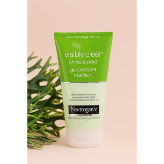 Sữa rửa mặt trị mụn Neutrogena Visibly Clear Shine & Pore Gel Exfoliant Matifiant 150ml
