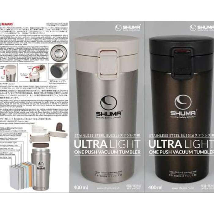 Thermos Bình Nước Giữ Nhiệt Siêu Nhẹ 400ml Sus316 Kiểu Nhật Bản