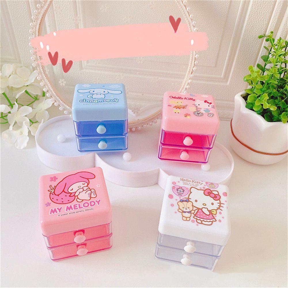 Hộp Đựng Bút Bằng Nhựa Hình Cinnamoroll Melody / Kuromi / My Melody Độc Đáo Tiện Dụng
