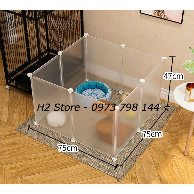 [MẪU MỚI] - TẶNG CHỐT - TẤM NHỰA TRONG QUÂY CHUỒNG CHÓ, MÈO, CHUỘT HAMSTER, TIỆN DỤNG, TÙY Ý ĐIỀU CHỈNH