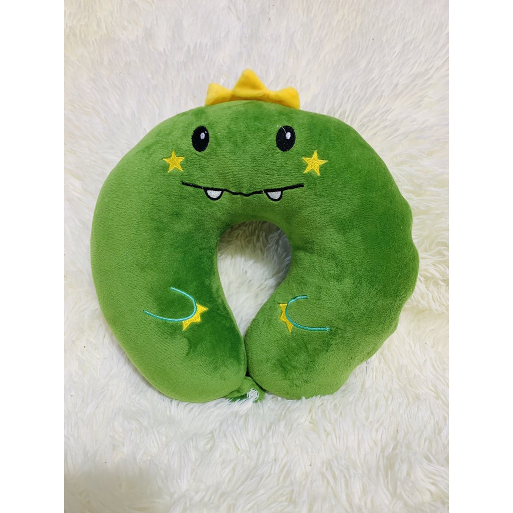 Gối kê cổ chữ U gối cho dân văn phòng đi du lịch có nút bấm - Vỏ Nhung mịn,Chất liệu bông êm Hàng Loại 1