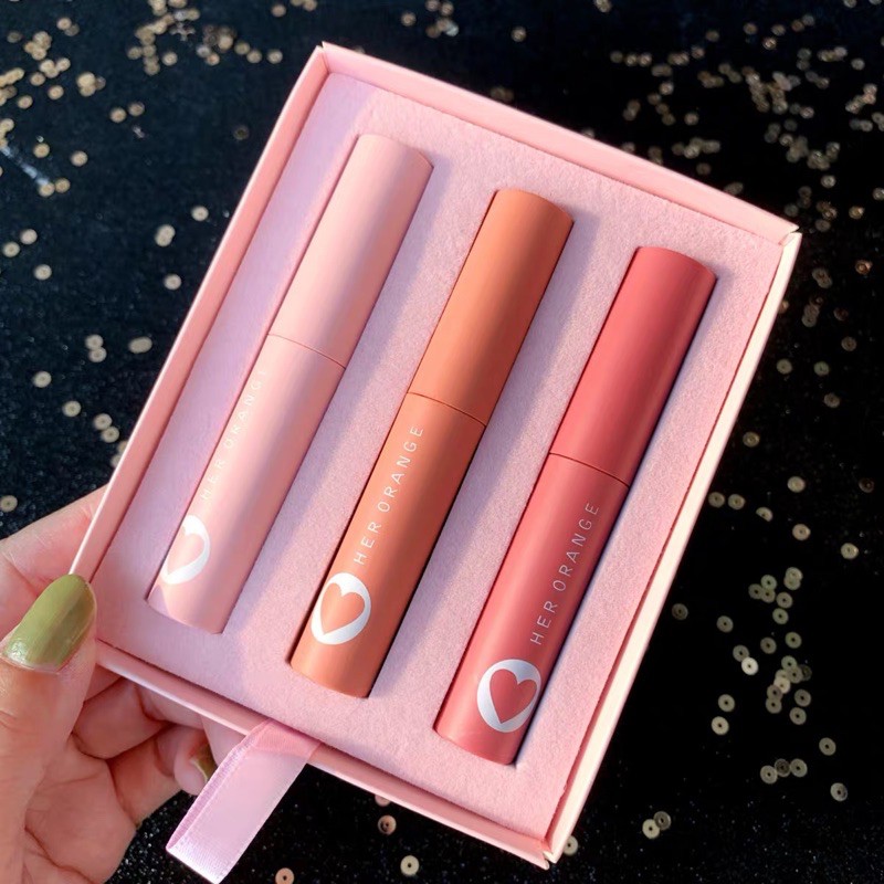 RẺ NHẤT SHOPEE — Set Son Kem 3 Cây HER ORANGE — Set Son Kem HERORANGE Nội Địa Trung | BigBuy360 - bigbuy360.vn