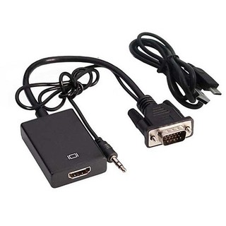 Cáp Chuyển VGA To HDMI Audio