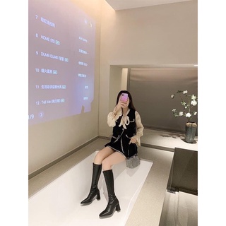 Boot đùi kéo khoá giữa full box