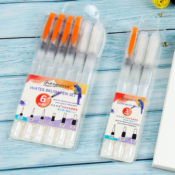 [Mã LIFEBOOK2 giảm 10% đơn 0Đ] Bộ Bút Cọ Nước WaterBrush Giorgione Set 3 Cây / Set 6 Cây