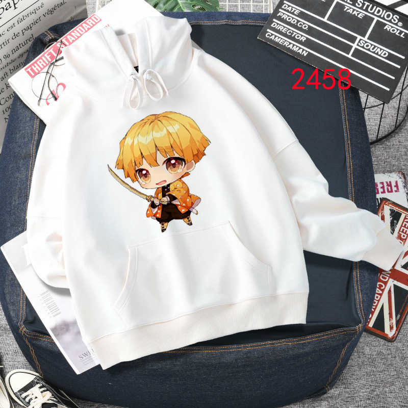 Áo Hoodie Họa Tiết Hoạt Hình Demon Slayer Anime Kimetsu No Yaiba Thời Trang Unisex