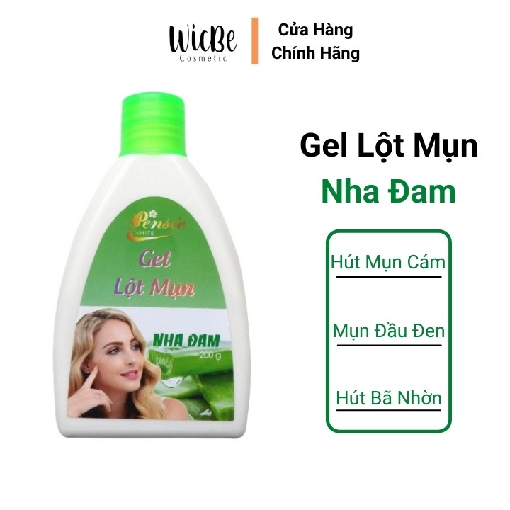 Gel lột mụn đầu đen, mụn cám nha đam Wicbe 200g - gel hút mụn Wicbe