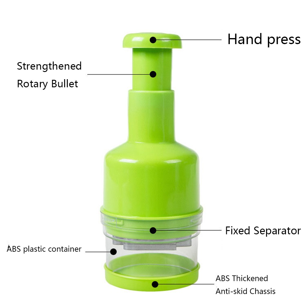 HXBGXB Home Kitchen Hand Pressing Onion Chopper Manual Vegetable Garlic Pepper Food Slicer Peeler Random Color