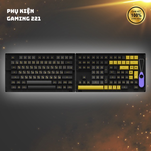 Nút Bàn Phím - AKKO Keycap set – Black Gold (PBT Double-Shot/ASA profile/158 nút)