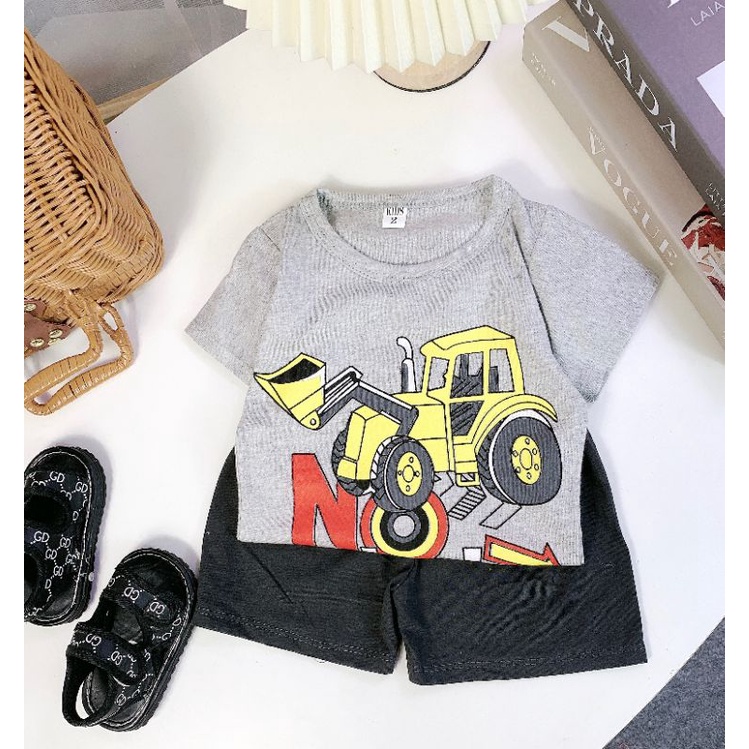 Bộ bé trai hình ô tô 8-18kg