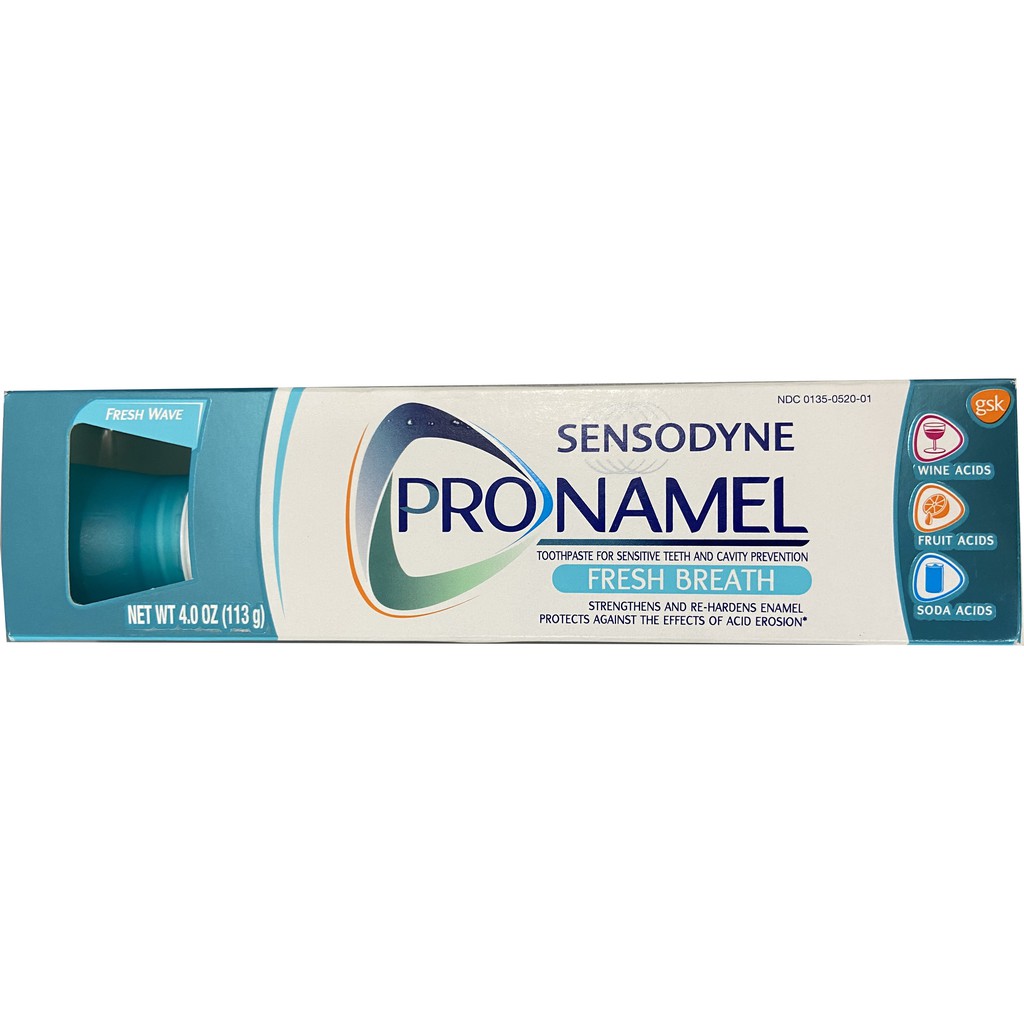 KEM ĐÁNH RĂNG SENSODYNE PRONAMEL FRESH BREATH HÀNG USA