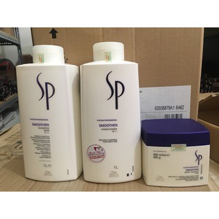 Dầu xả siêu mượt tóc SP Wella Smoothen Conditioner - 1000ml
