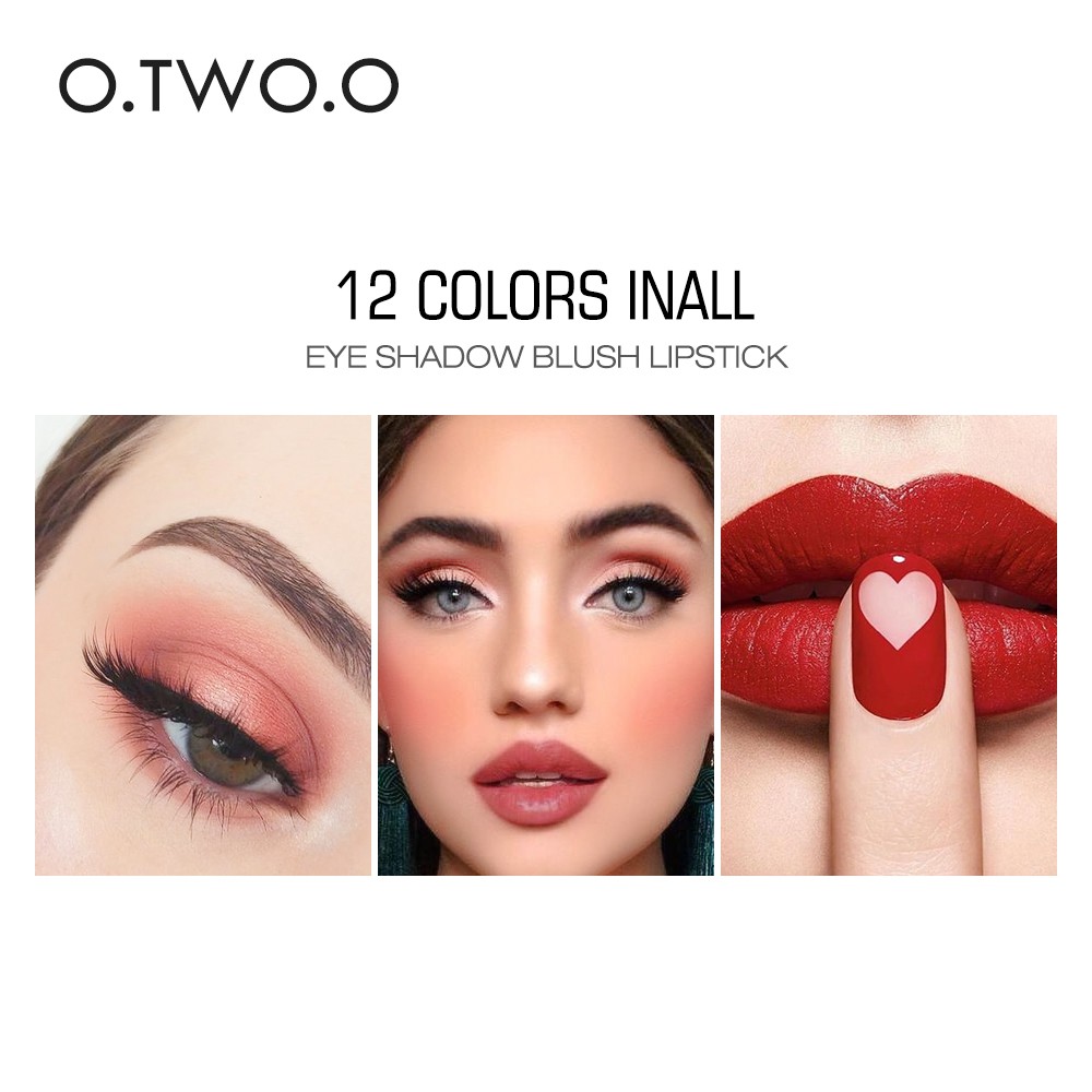 Son môi O.TWO.O 12 màu sắc tùy chọn trang điểm lâu trôi 30g | BigBuy360 - bigbuy360.vn