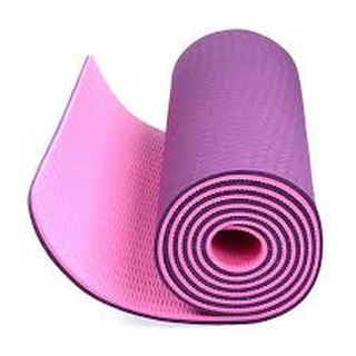 [RẺ VÔ ĐỊCH]Thảm YOGA TPE 2 lớp dày 8mm-1cm tặng kèm dây đeo