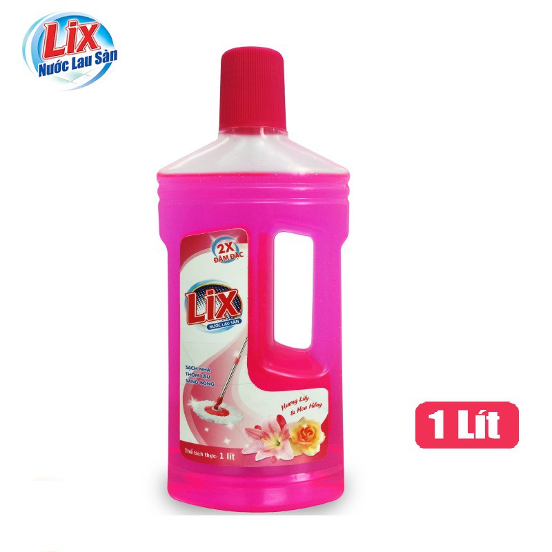 Nước Lau sàn LIX Hương LiLy và Hoa Hồng Chai 1L - LSL02