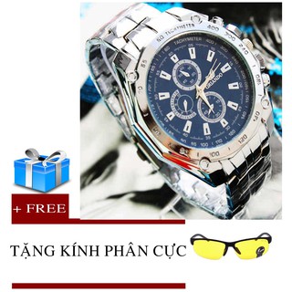 Đồng hồ nam ORIANDO dây thép không gỉ orando + tặng kính phân cực k21