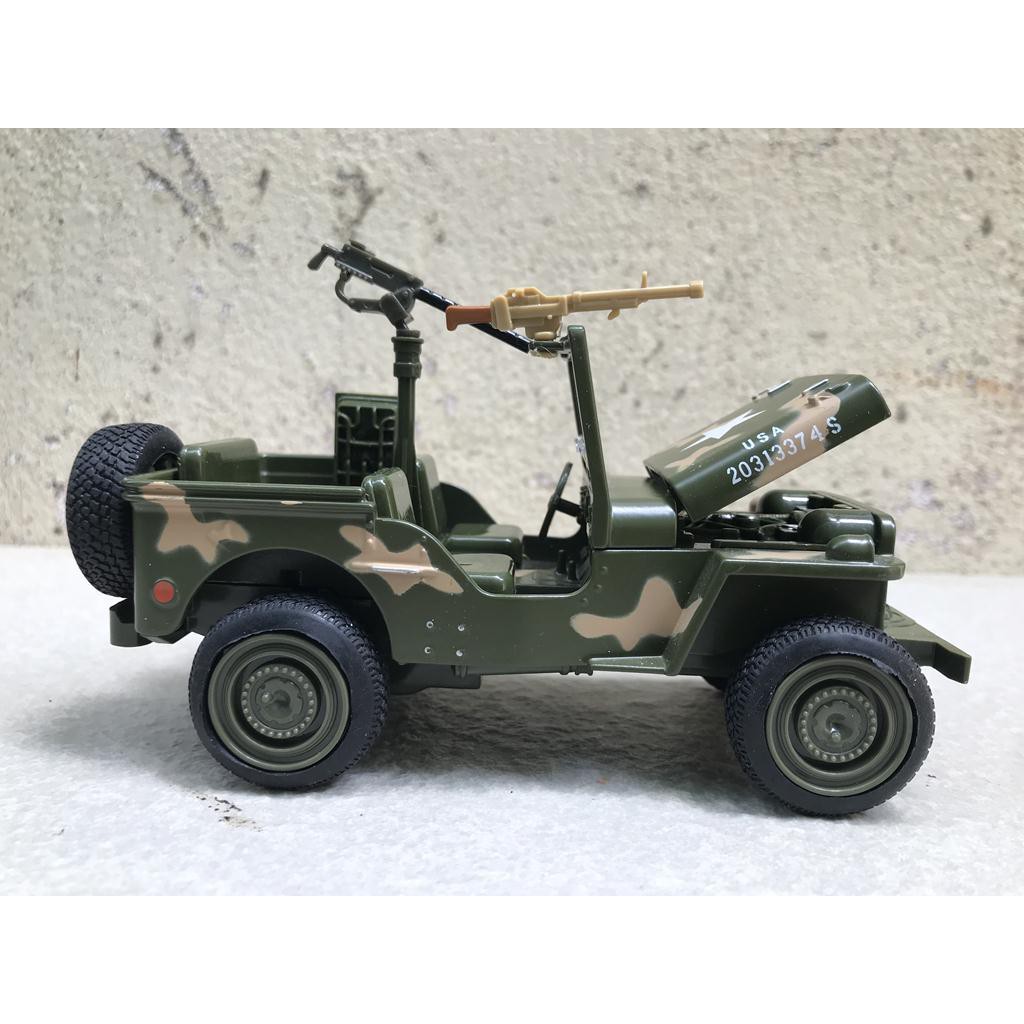 Mô hình xe Quân sự JEEP Willys 1:32