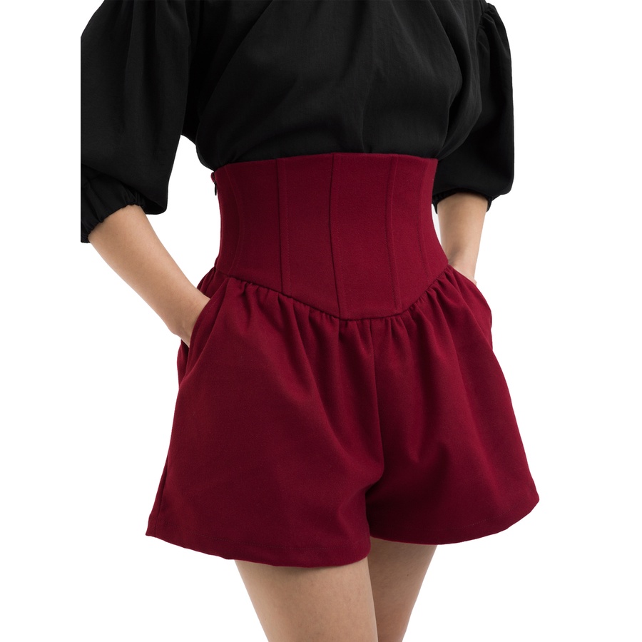 Là min - Quần Red Corset Shorts