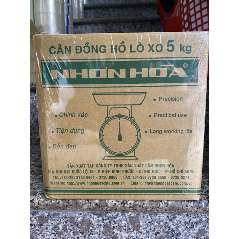 Cân nhơn hoà đồng hồ 5kg bảo hành 1 năm