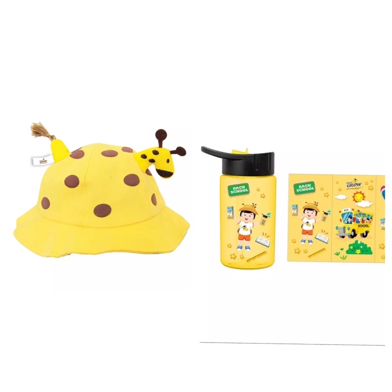 Set nón hươu và bình nước siêu đáng yêu cho bé