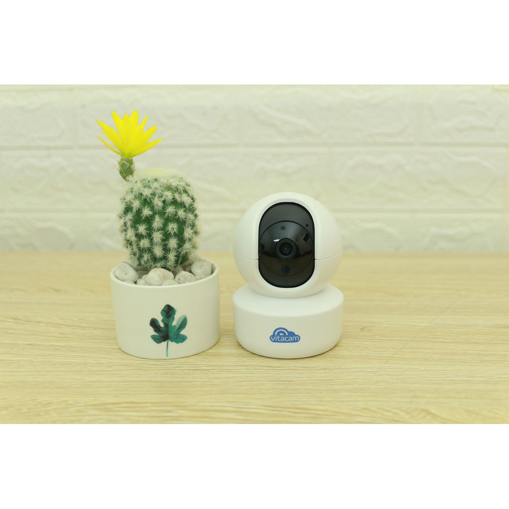 Camera IP Wifi Vitacam C1280 2.0MP FullHD 1080P hồng ngoại ban đêm - đàm thoại 2 chiều (Trắng)