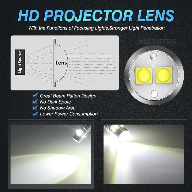 Set 2 Bóng Đèn LED T15 W16W 921 912 W16W Chuyên Dụng Cho Xe Hơi Xenon