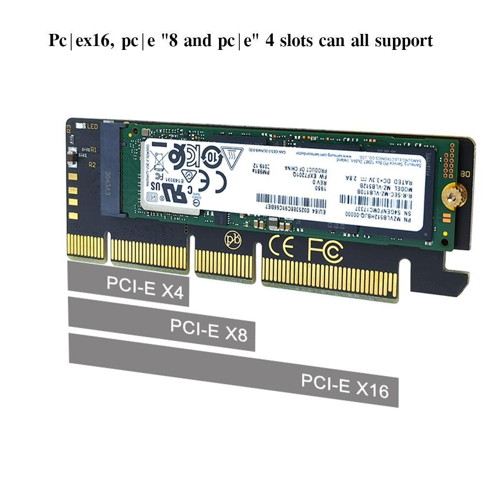 Bộ chuyển đổi M.2 NGFF SSD sang PCI-E PCI Express 3.0 x4 x8 x16 Q0H8 cho Windows 10 F1E3 T7I0
 | BigBuy360 - bigbuy360.vn