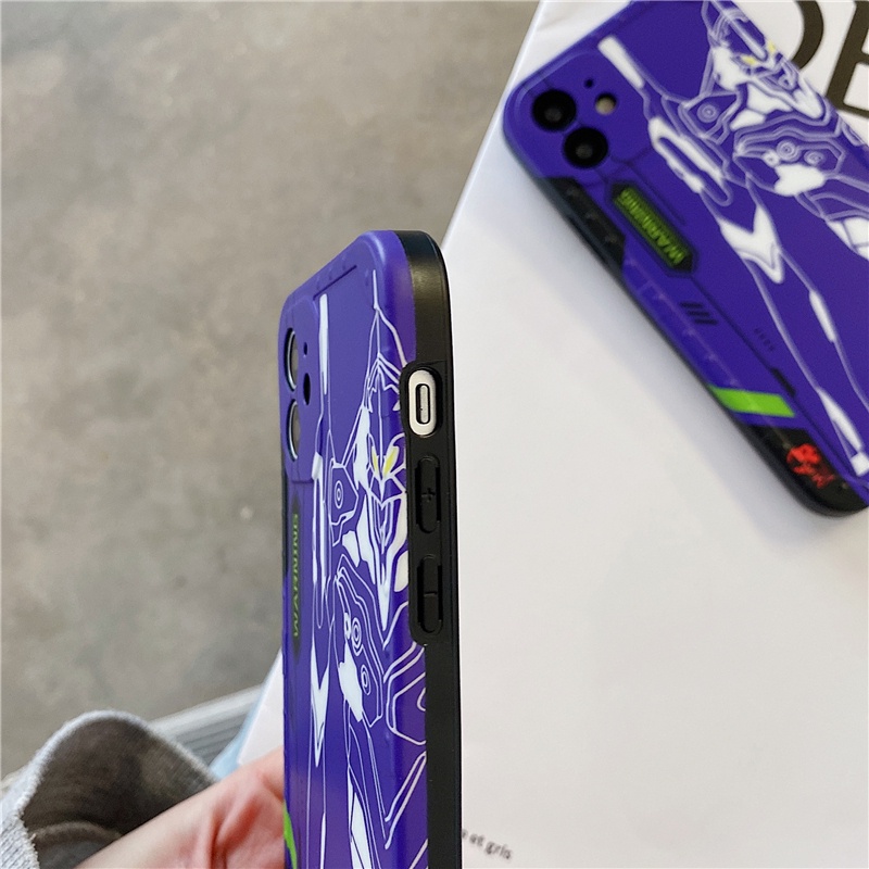 Ốp Lưng Cartoon Neon Genesis Evangelion EVA Case Iphone 12 Pro Max X Xs Xr 11 Pro 12 Mini 6 7 8 Plus Phone TPU Soft Casing