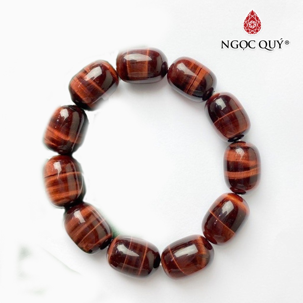 Vòng lu thống đá thạch anh mắt hổ tiger's eye quartz - Ngọc Quý