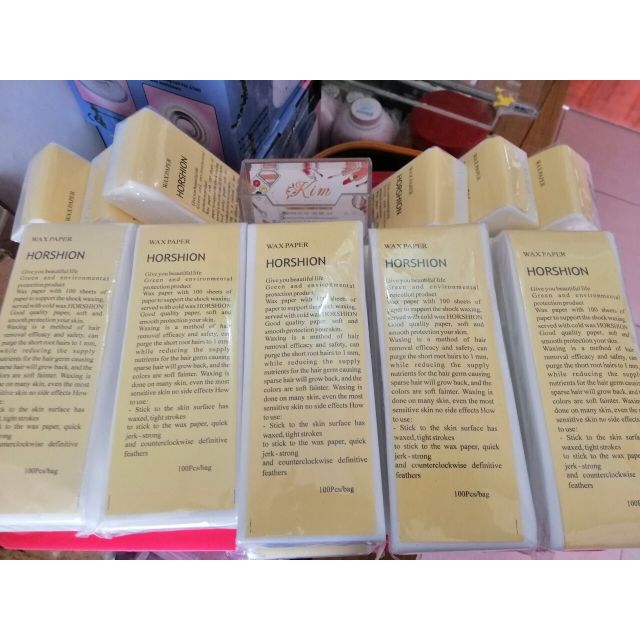 Giấy wax lông 100 tờ giấy wax bikini giảm đau